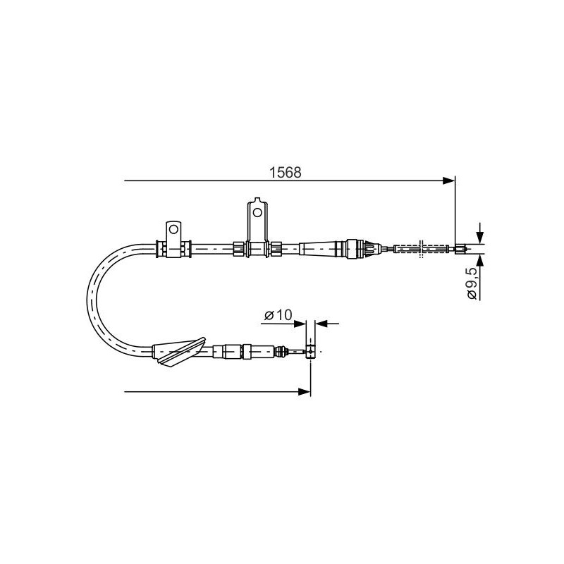 Câble de frein à main BOSCH