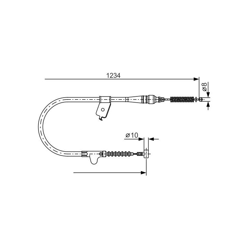Câble de frein à main BOSCH
