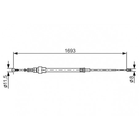 Câble de frein à main BOSCH