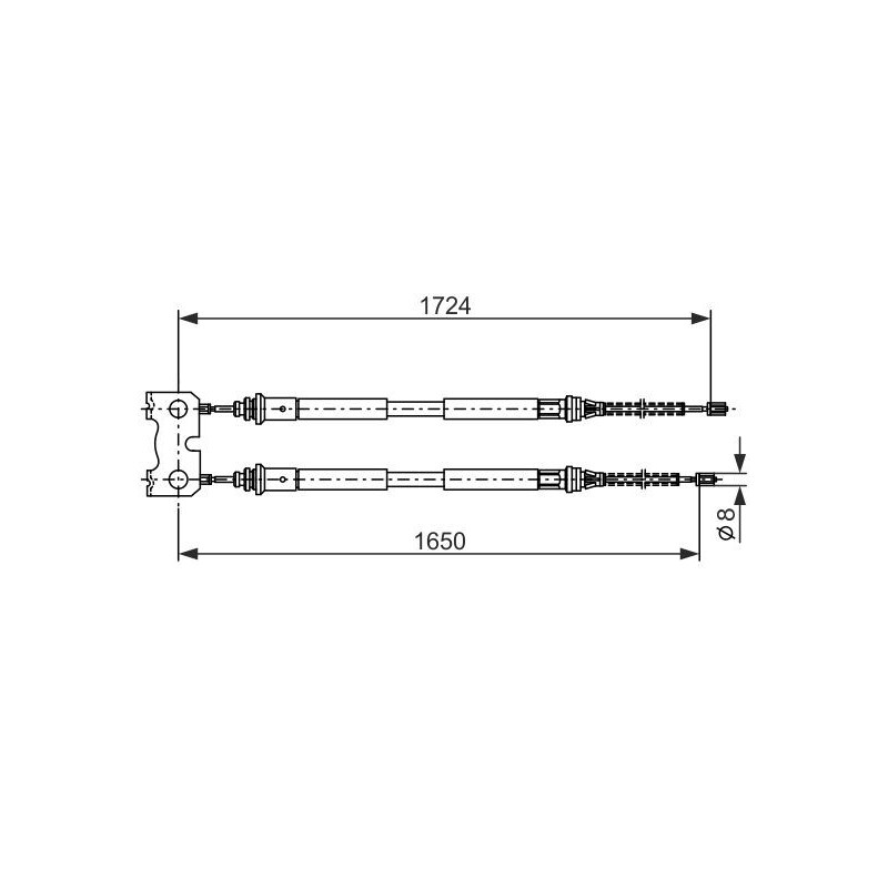 Câble de frein à main BOSCH