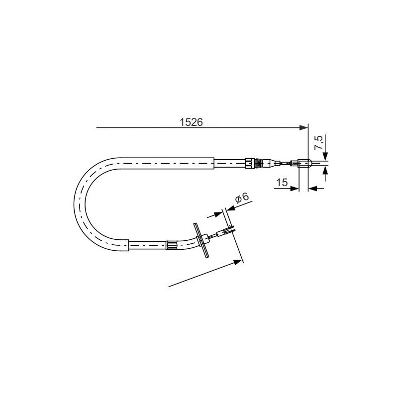 Câble de frein à main BOSCH