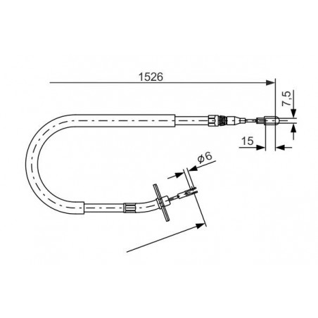 Câble de frein à main BOSCH