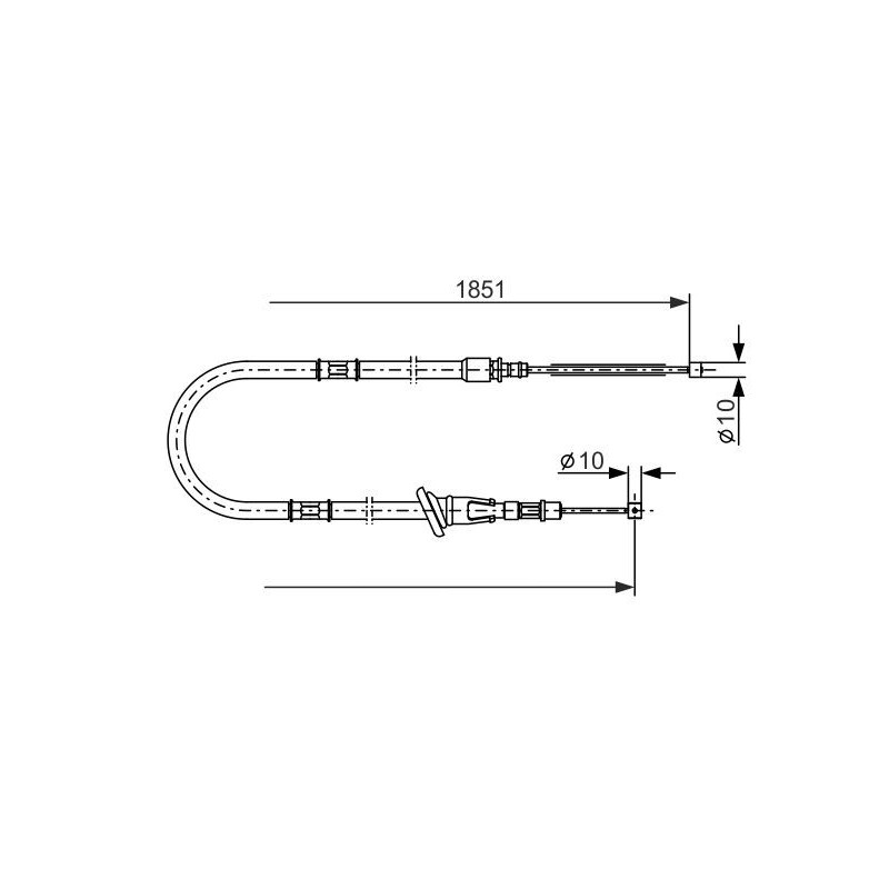 Câble de frein à main BOSCH