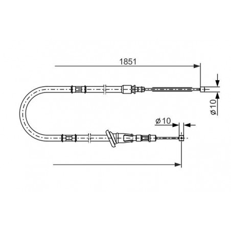 Câble de frein à main BOSCH
