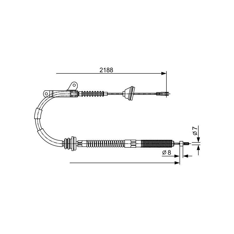 Câble de frein à main BOSCH