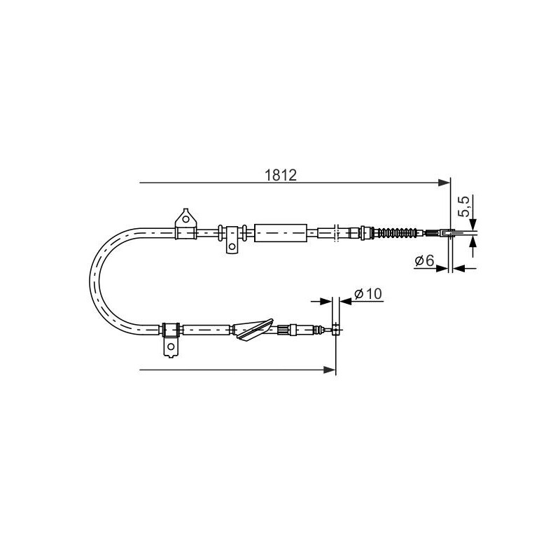 Câble de frein à main BOSCH