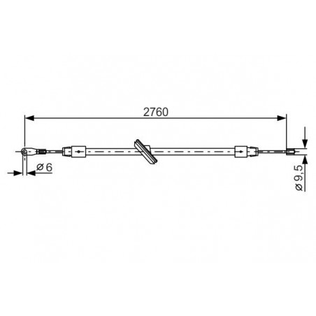 Câble de frein à main BOSCH