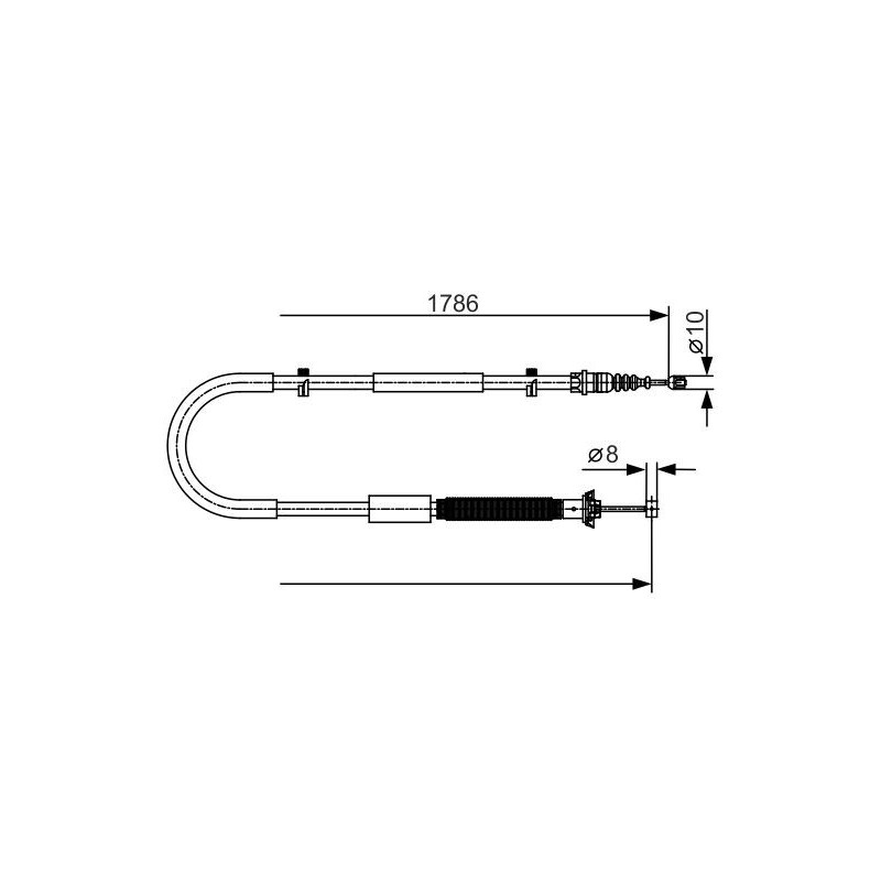 Câble de frein à main BOSCH