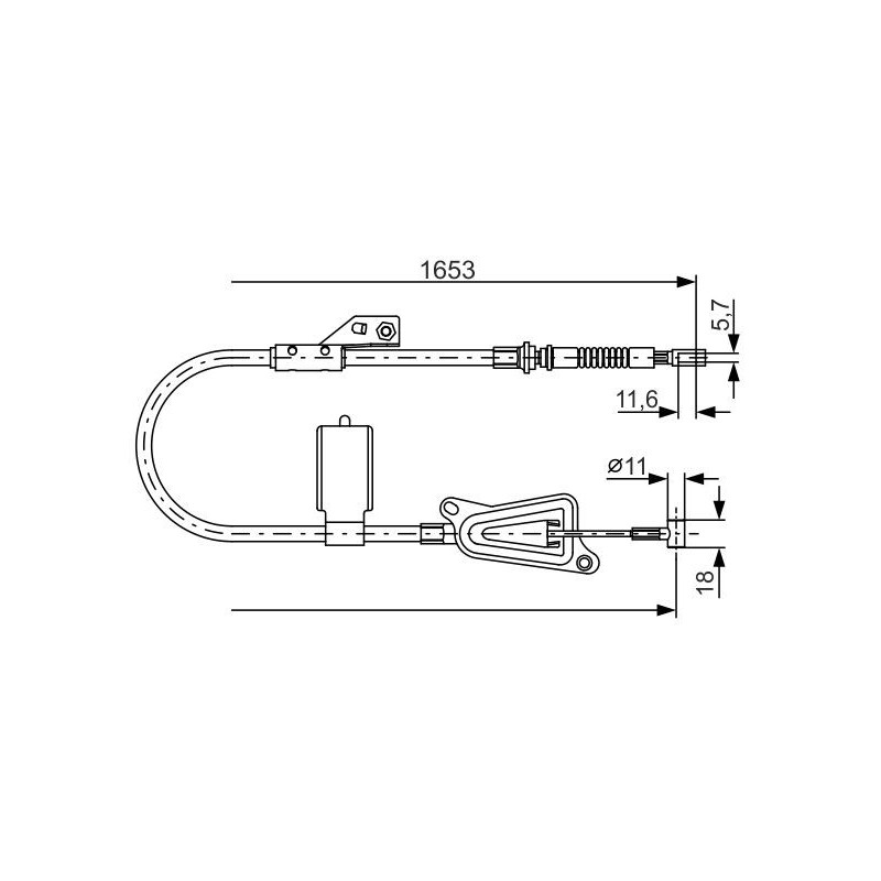 Câble de frein à main BOSCH