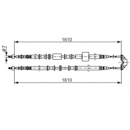 Câble de frein à main BOSCH