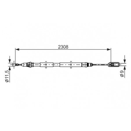 Câble de frein à main BOSCH