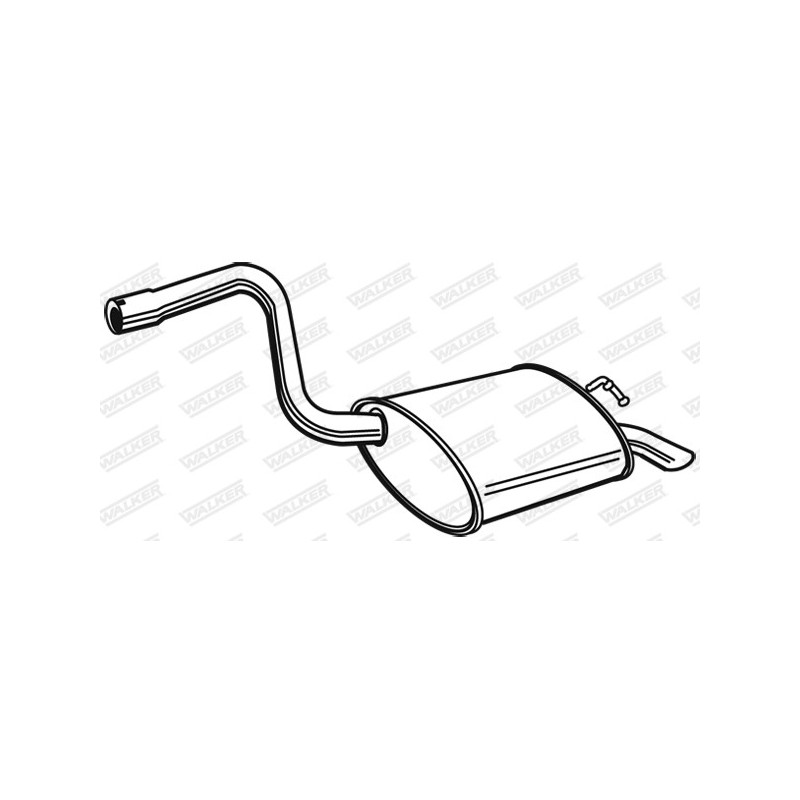 Silencieux arrière WALKER