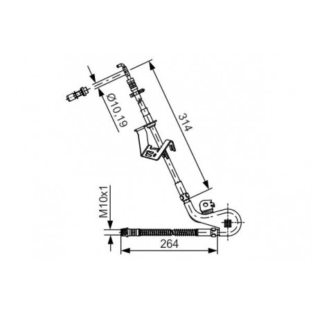 Flexible de frein BOSCH
