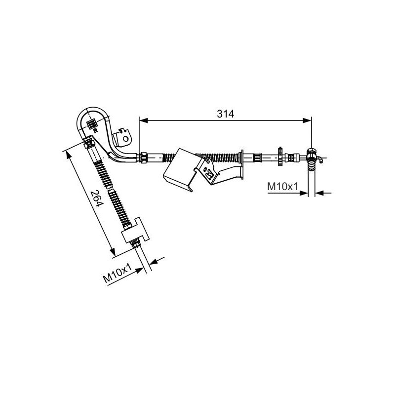 Flexible de frein BOSCH