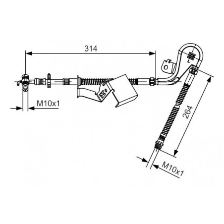 Flexible de frein BOSCH