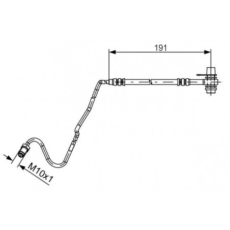 Flexible de frein BOSCH