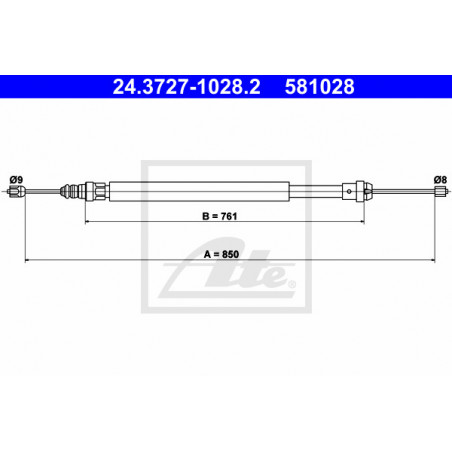 Câble de frein à main ATE