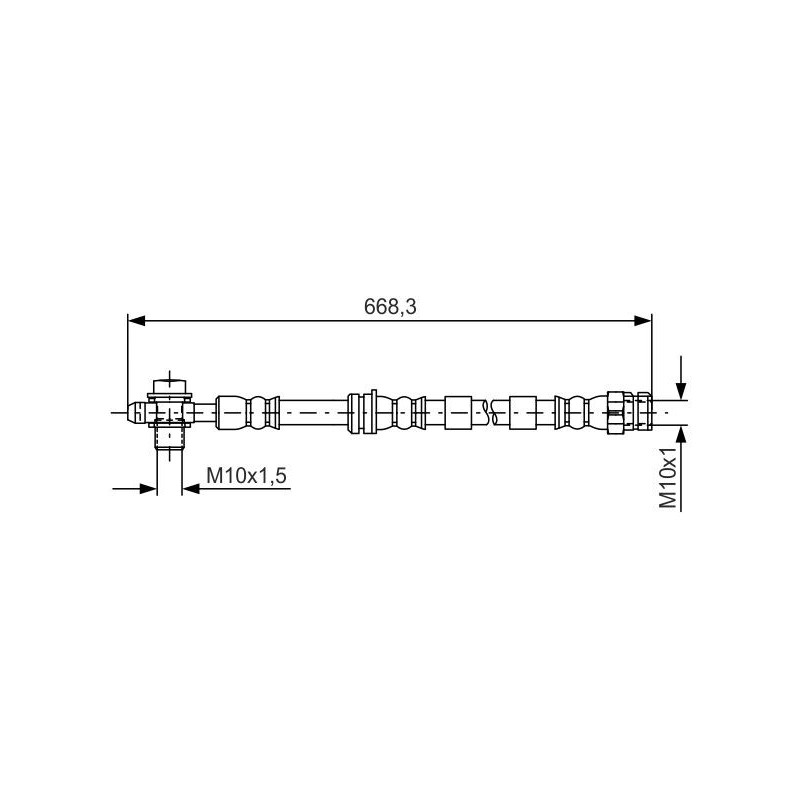 Flexible de frein BOSCH