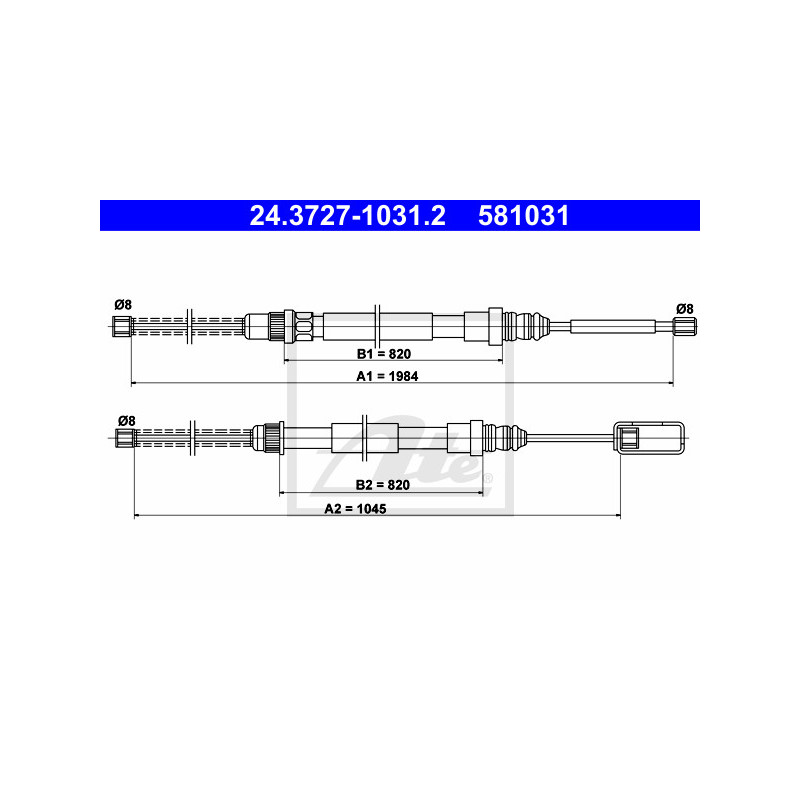 Câble de frein à main ATE