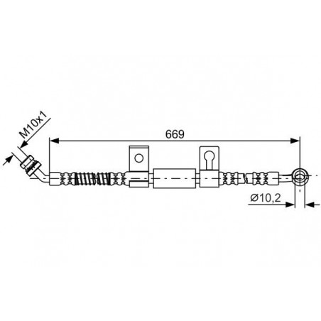 Flexible de frein BOSCH