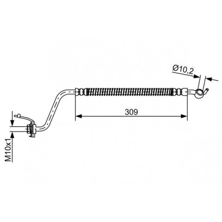Flexible de frein BOSCH