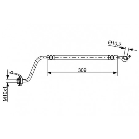 Flexible de frein BOSCH