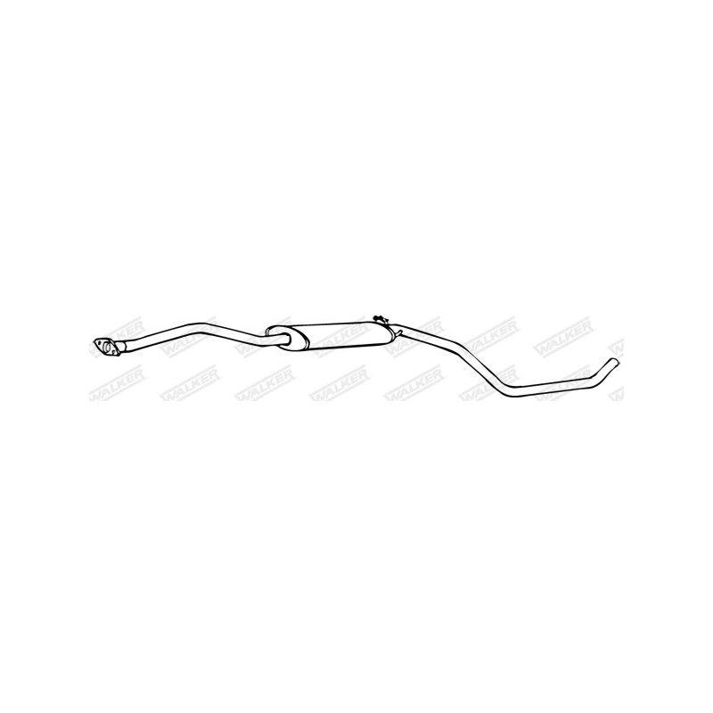 Silencieux intermédiaire WALKER