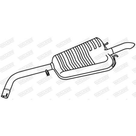 Silencieux arrière WALKER