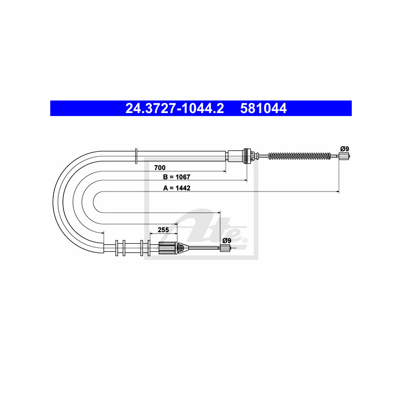 Câble de frein à main ATE