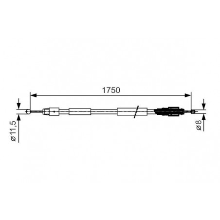 Câble de frein à main BOSCH