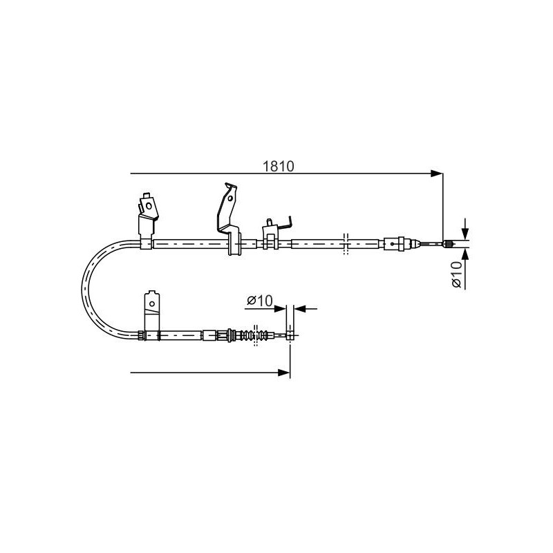 Câble de frein à main BOSCH