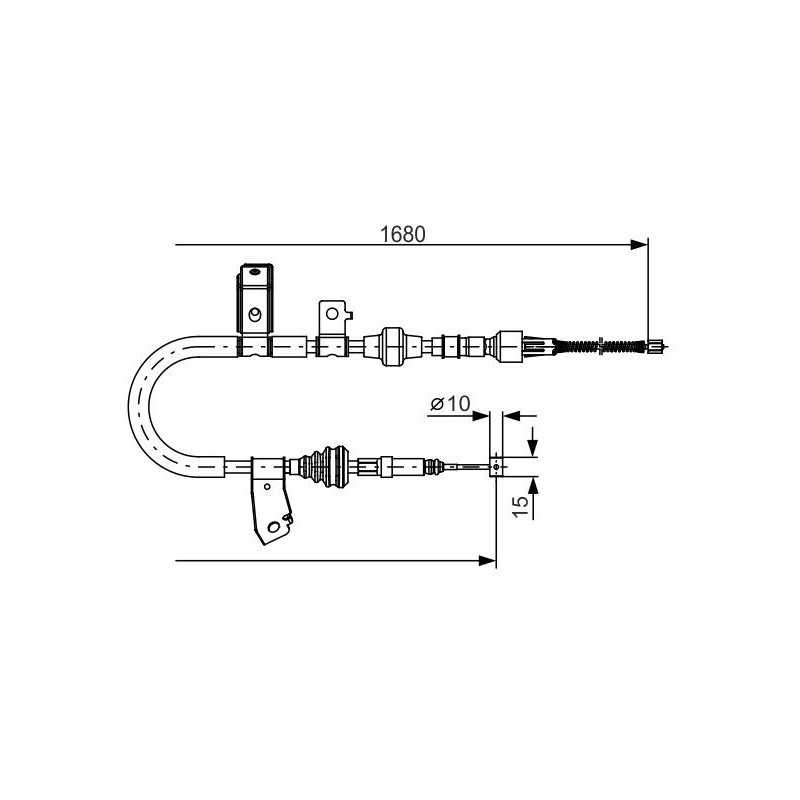 Câble de frein à main BOSCH