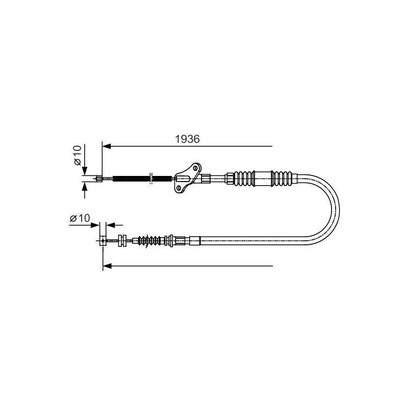 Câble de frein à main BOSCH