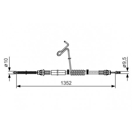 Câble de frein à main BOSCH