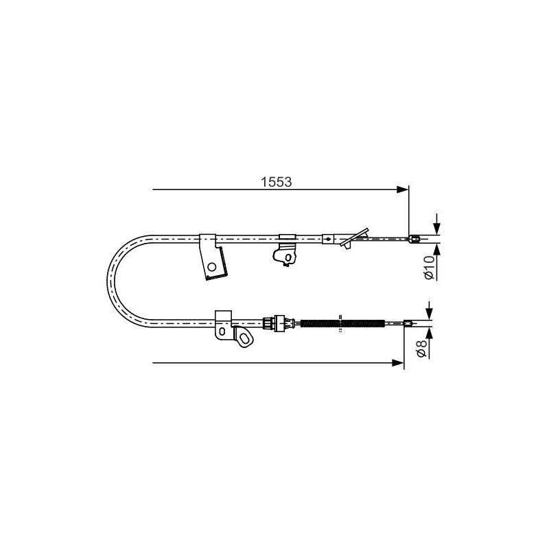 Câble de frein à main BOSCH