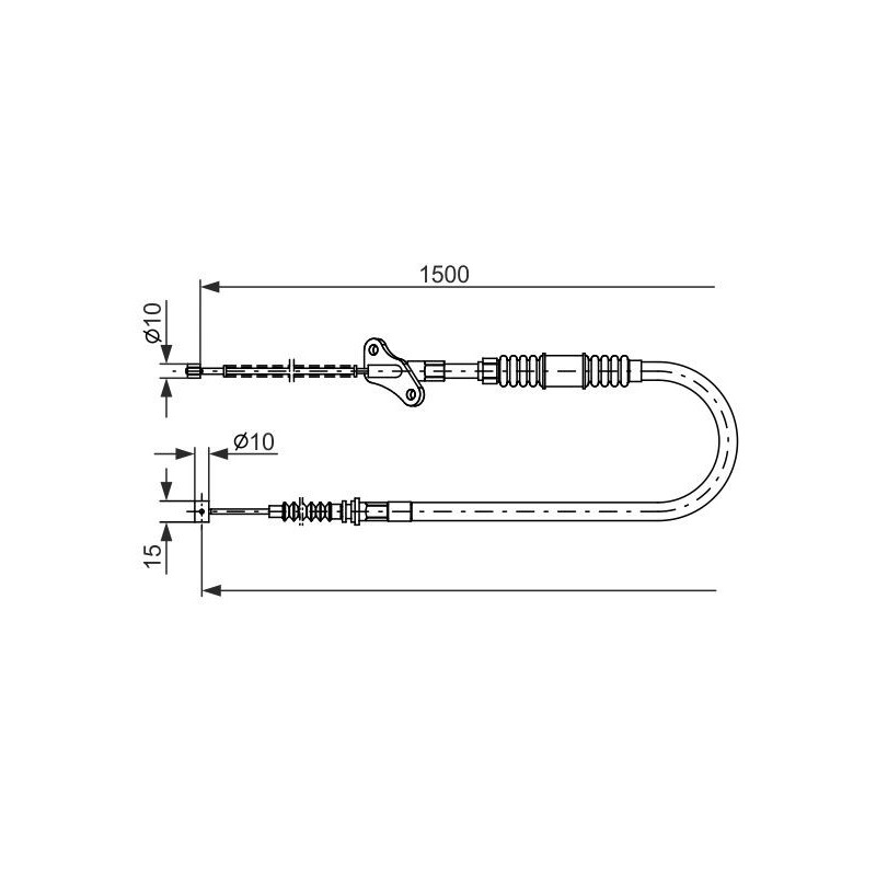 Câble de frein à main BOSCH