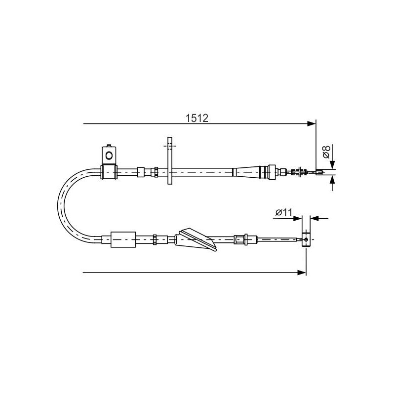 Câble de frein à main BOSCH