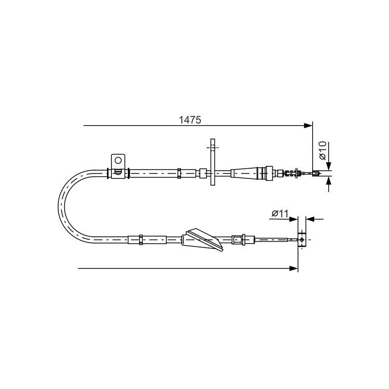 Câble de frein à main BOSCH