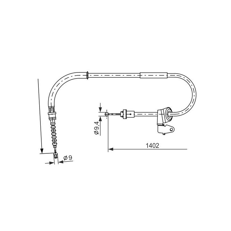 Câble de frein à main BOSCH