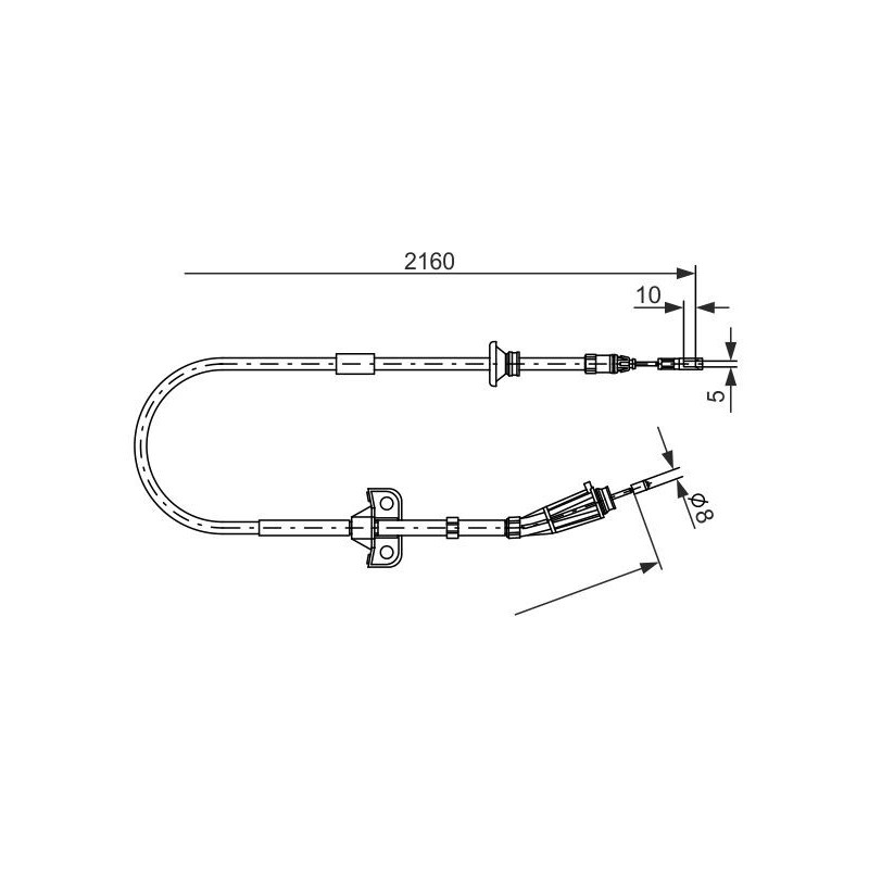Câble de frein à main BOSCH