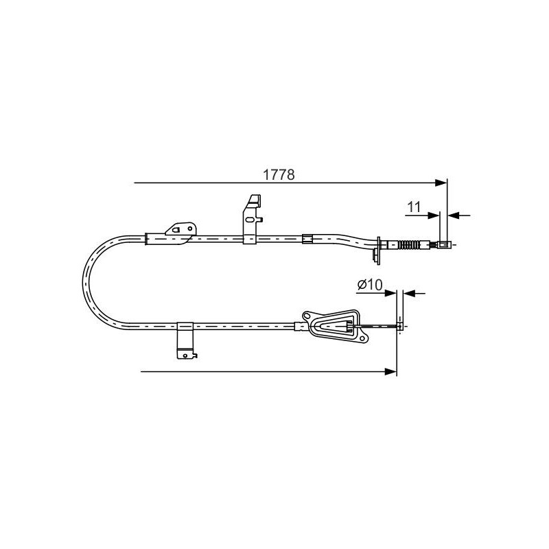 Câble de frein à main BOSCH