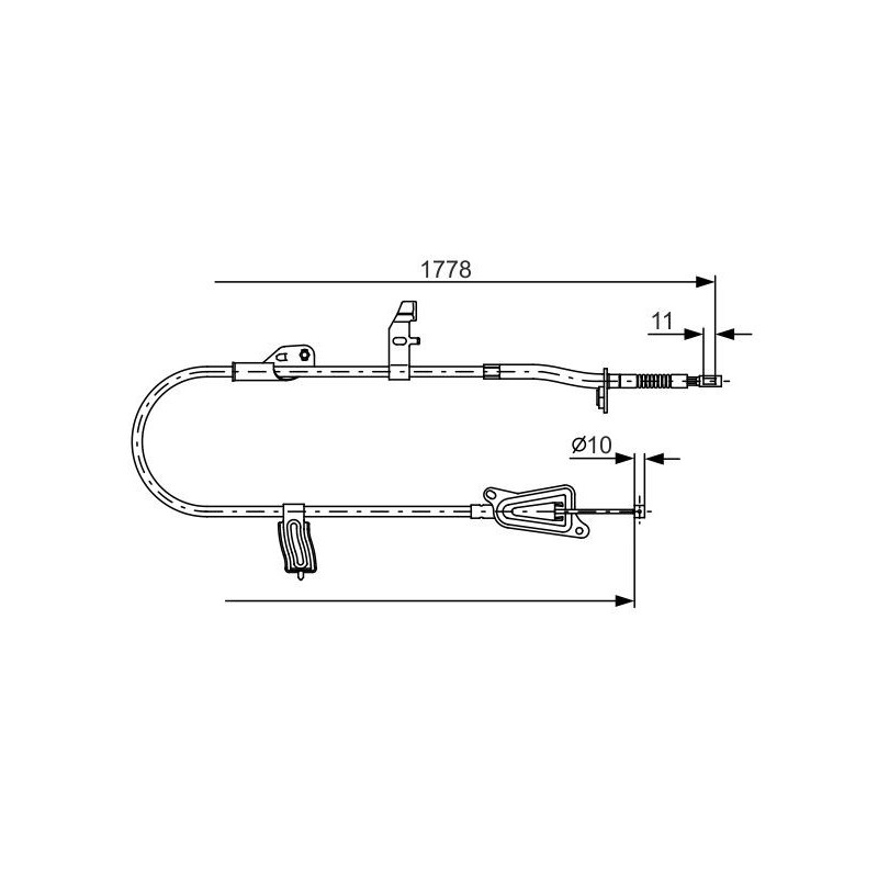 Câble de frein à main BOSCH