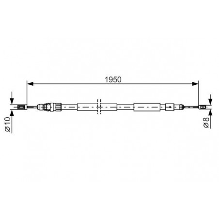 Câble de frein à main BOSCH