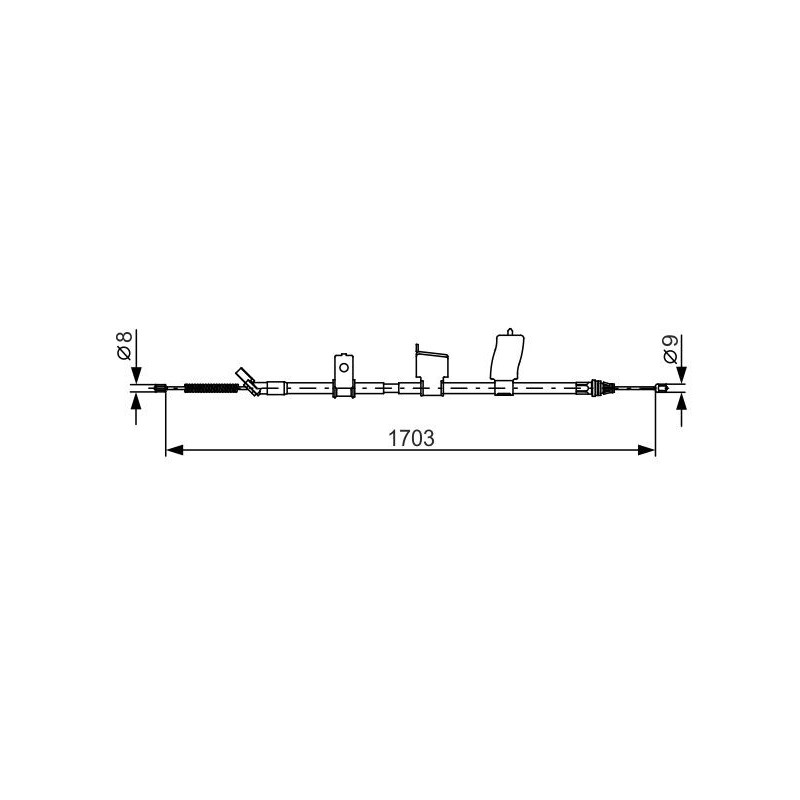 Câble de frein à main BOSCH