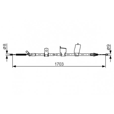 Câble de frein à main BOSCH