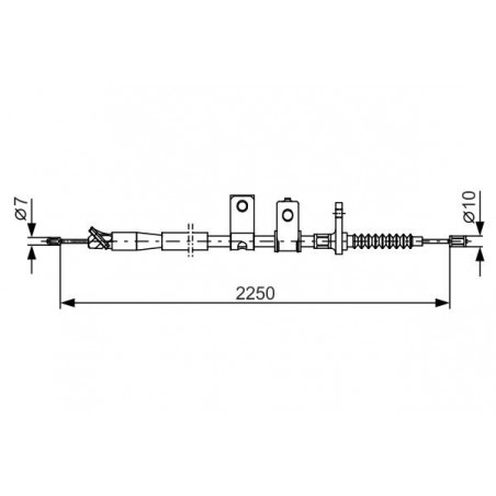 Câble de frein à main BOSCH
