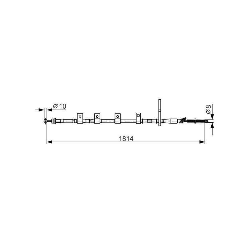 Câble de frein à main BOSCH
