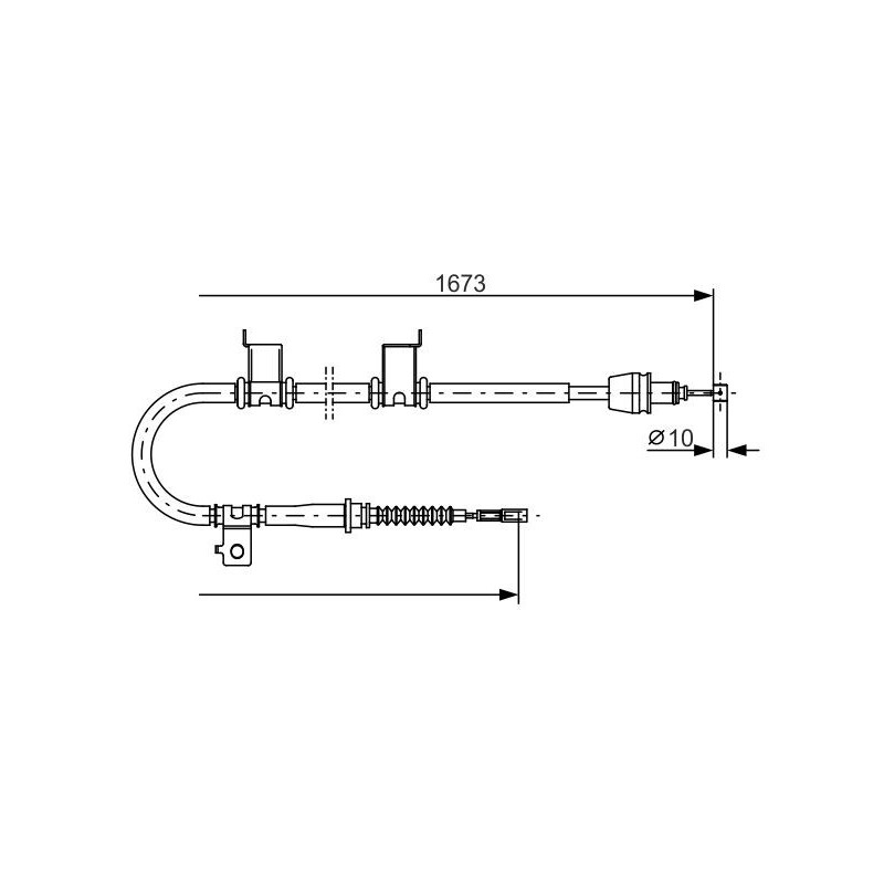 Câble de frein à main BOSCH