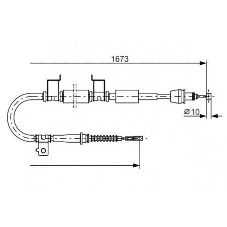 Câble de frein à main BOSCH