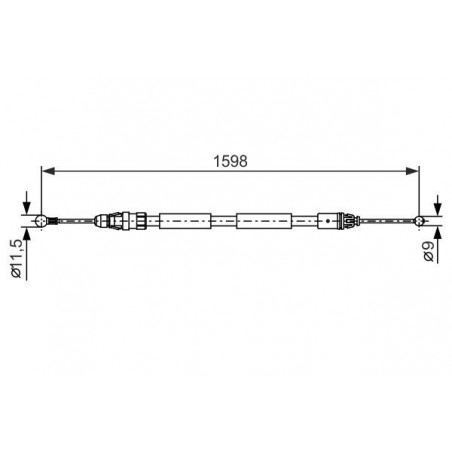 Câble de frein à main BOSCH